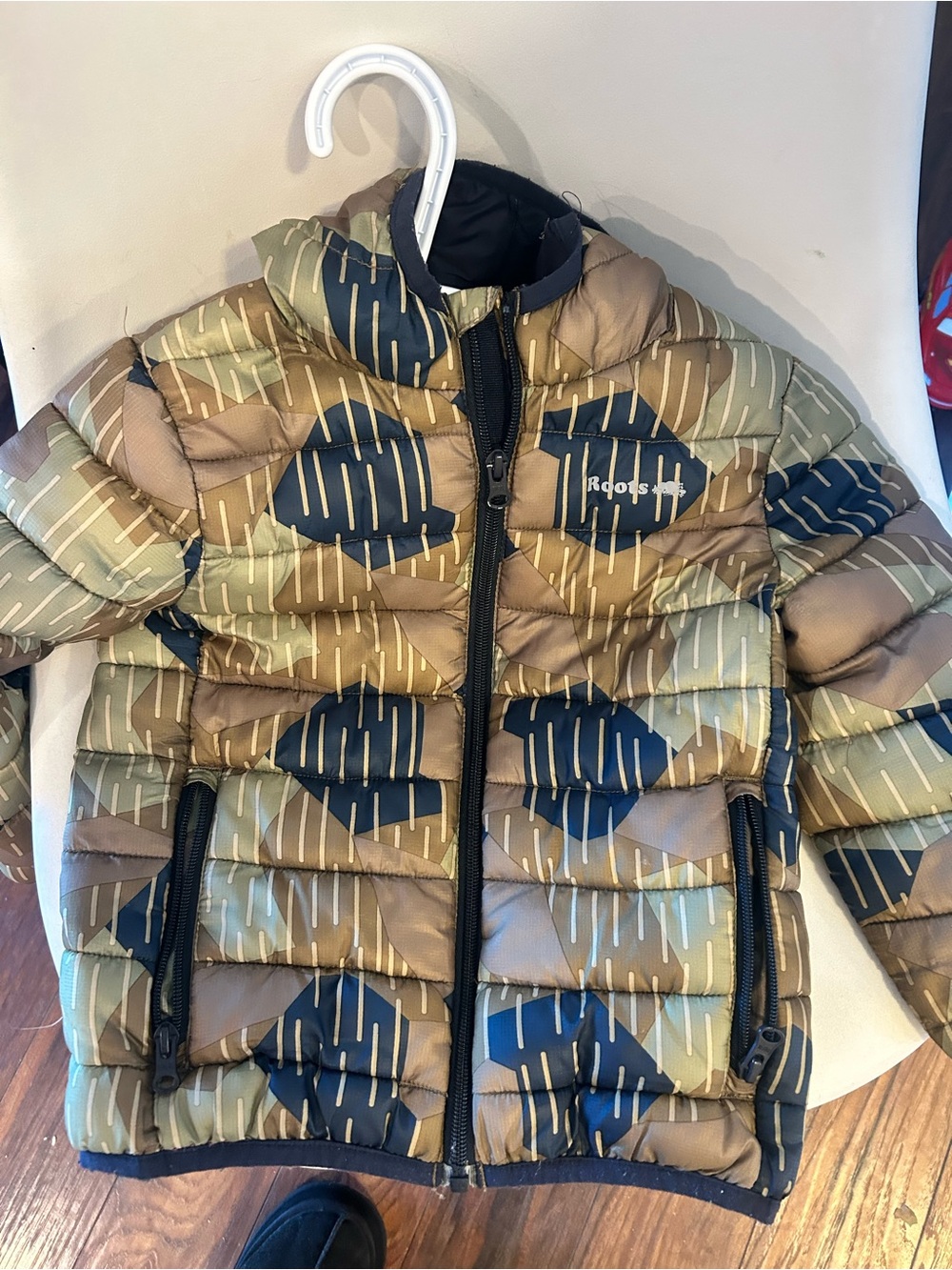 Roots Olive, Black & Tan Boys' Puffer Jacket
